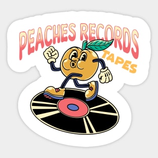 Peaches Records & Tapes Sticker